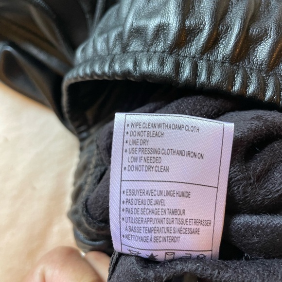 NWT Steve Madden - BB Dakota Faux Leather Jogger, Size Small - Picture 7 of 8